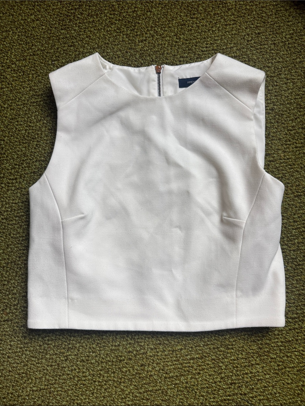 French Connection SZ 6 Dress Zip Back Top